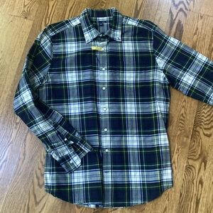 Vintage GAP slim fit XL plaid button front shirt 100% cotton preppy Preppycore